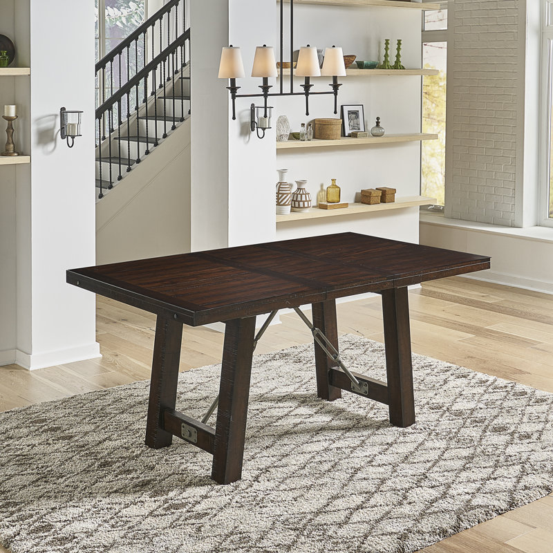 Gracie Oaks Inklen Counter Height Butterfly Leaf Rubberwood Solid Wood